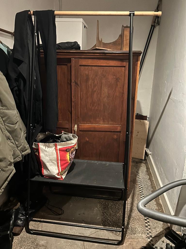 kledingrek, Huis en Inrichting, Woonaccessoires | Kapstokken, Ophalen, 200 cm of meer, Zo goed als nieuw, Metaal