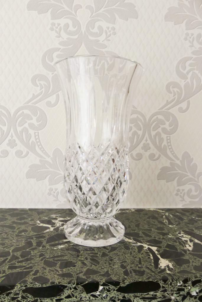 oude vaas in geslepen glas, Antiek en Kunst, Ophalen of Verzenden