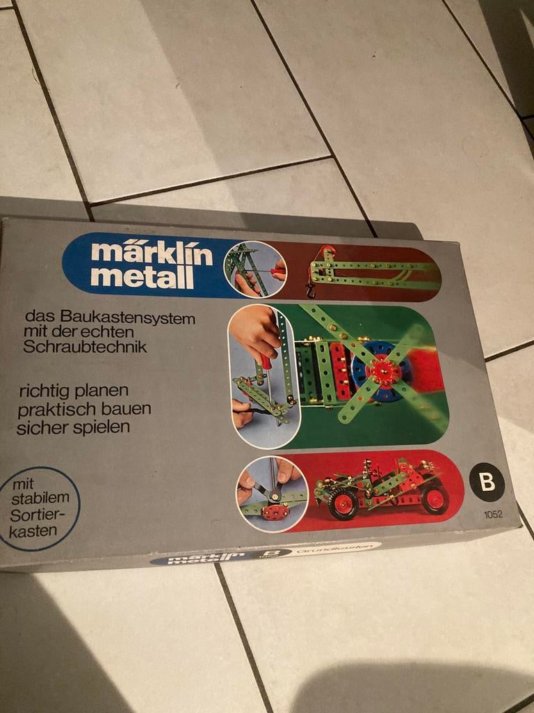 Vintage meccano bouwdoos - marklin metall, Kinderen en Baby's, Speelgoed | Educatief en Creatief, Gebruikt, Bouwen, Ophalen of Verzenden