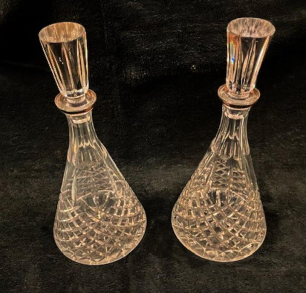 anciennes carafes de navire en cristal, carafe en éventail, Antiquités & Art, Enlèvement