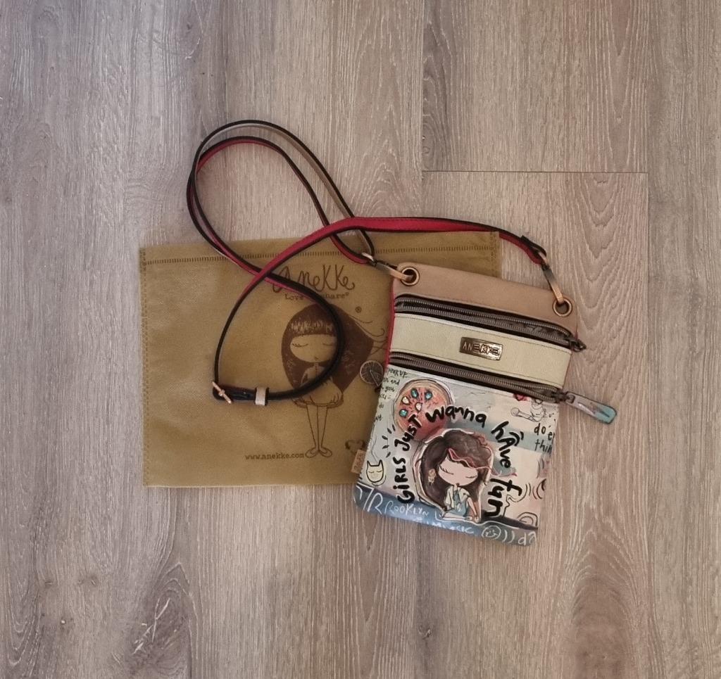 Anekke Mini crossbody bag with 3 compartments, Ophalen of Verzenden, Zo goed als nieuw, Overige merken
