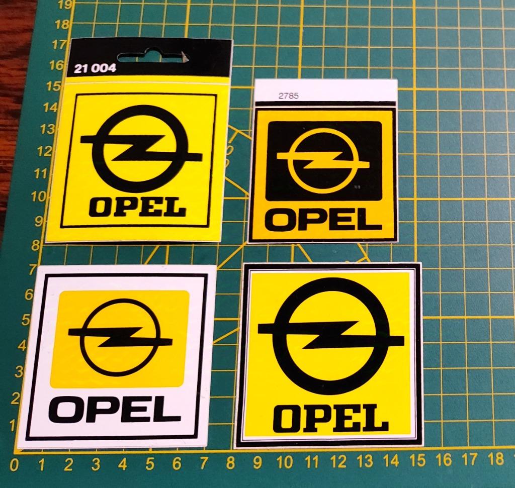 Lot 4x stickers Opel logo (4 verschillende), Enlèvement ou Envoi