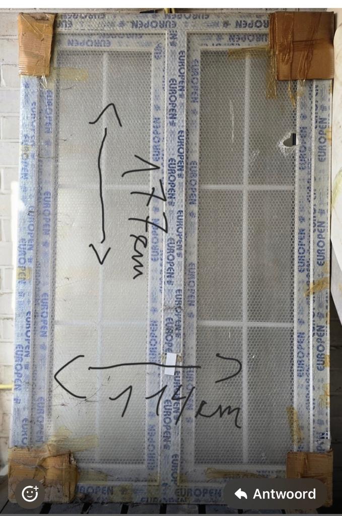 #pvc #ramen #dubbel #glas #kwaliteit, Doe-het-zelf en Bouw, Ophalen of Verzenden, Dubbelglas