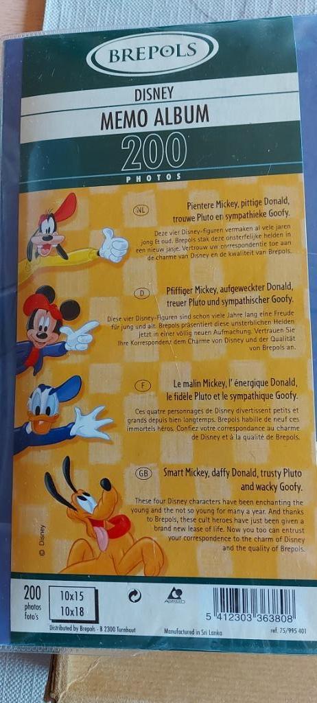 Album mémo Disney, Enlèvement ou Envoi, Mickey Mouse, Neuf, Papier, Carte ou Papeterie