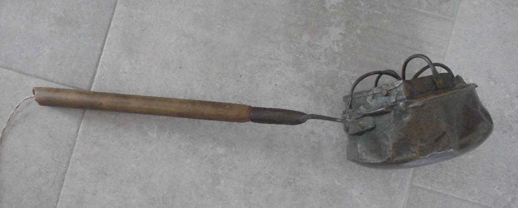 Ancien Bassinoire  Chauffe-Lits 80 X 21 cm, Antiquités & Art, Enlèvement ou Envoi, Cuivre