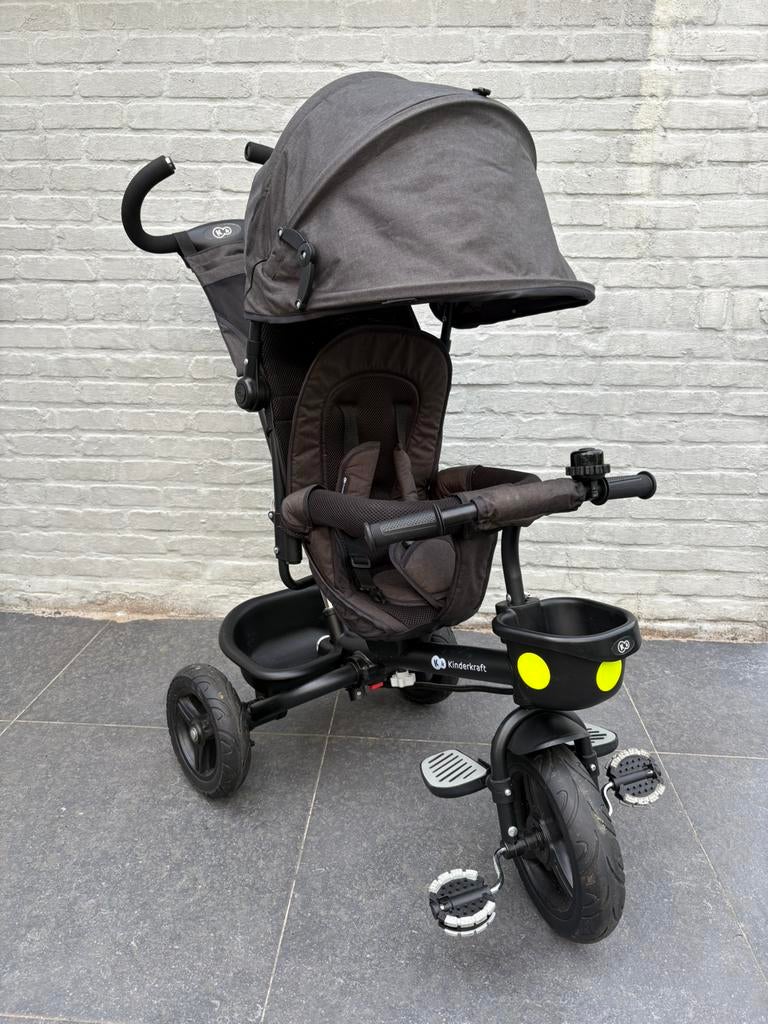 Kinderkraft Aveo 6-in-1 driewieler, Kinderen en Baby's, Verstelbare duwstang, Zo goed als nieuw, Combiwagen, Ophalen