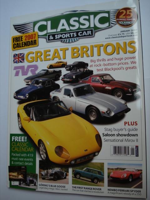 Classic & Sports Car 01/2007, Verzenden, Zo goed als nieuw, Algemeen