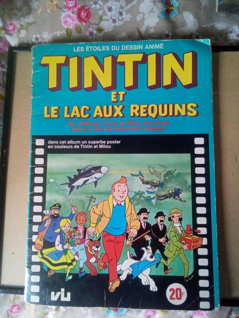 livre d'autocollants Tintin et le Lac aux requins, Livres, Enlèvement ou Envoi