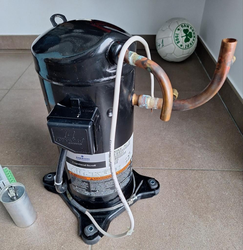 Compresseur Copland Scroll Emerson, Bricolage & Construction, Moins de 25 litres, Enlèvement, Comme neuf, Moins de 6 bars