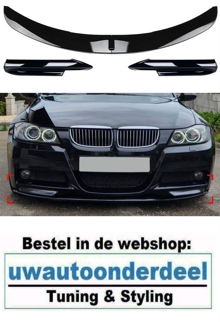 Spoiler Lip glans Zwart M Look Voor Bmw 3 Serie E90 E91 M Pa, Envoi
