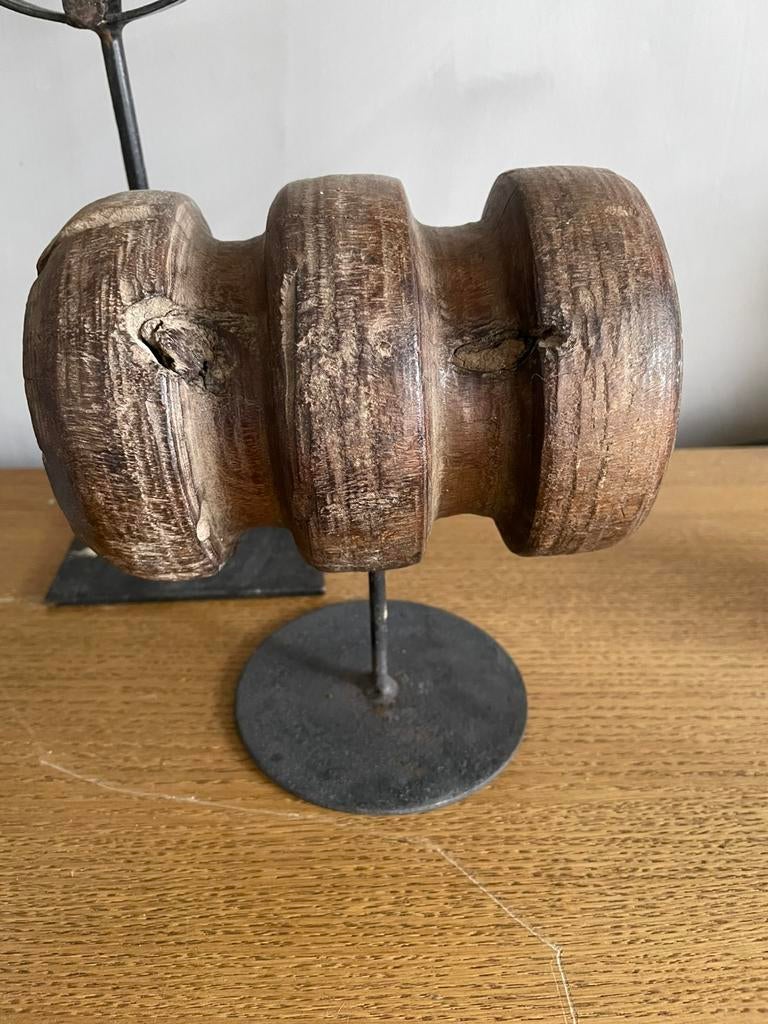 Houten katrol op statief, ., Ophalen of Verzenden, Zo goed als nieuw, .