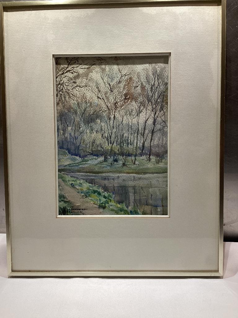 Aquarellen Landschap. 176/D., Antiek en Kunst, Ophalen