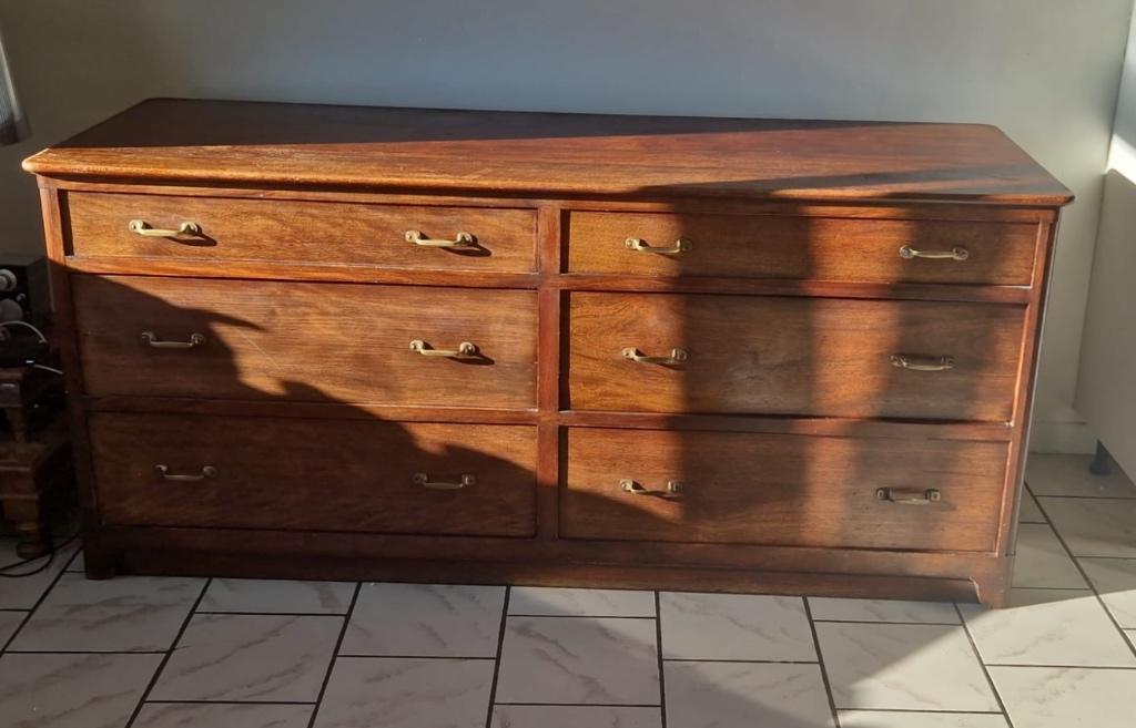 Commode en bois d’acajou massif, Enlèvement, Utilisé, Autres essences de bois