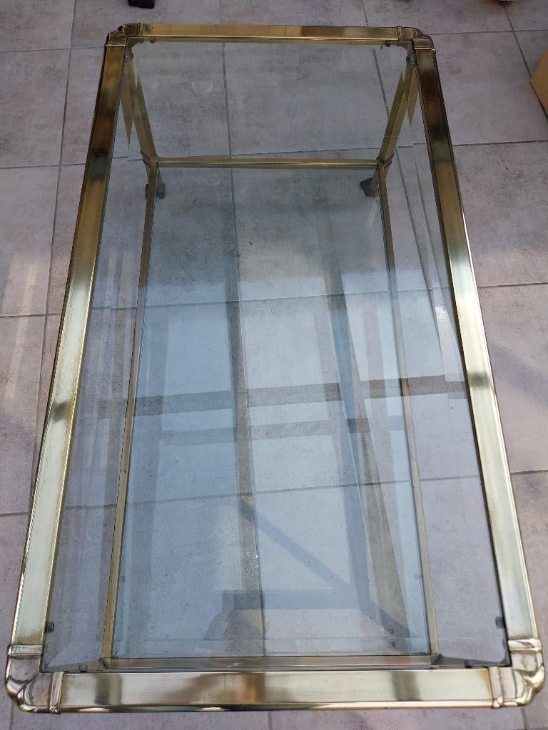 Table basse de salon, Maison & Meubles, 100 à 150 cm, Verre, Enlèvement, Utilisé