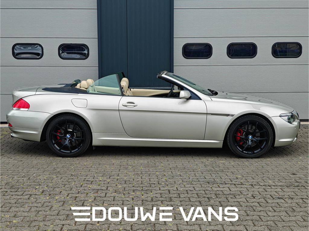 BMW 6 Serie 650 CI 6-serie 650i Cabrio 4.8 V8 367PK Youngtim, Auto's, BMW, Automaat, 4 zetels, Achterwielaandrijving, Gebruikt