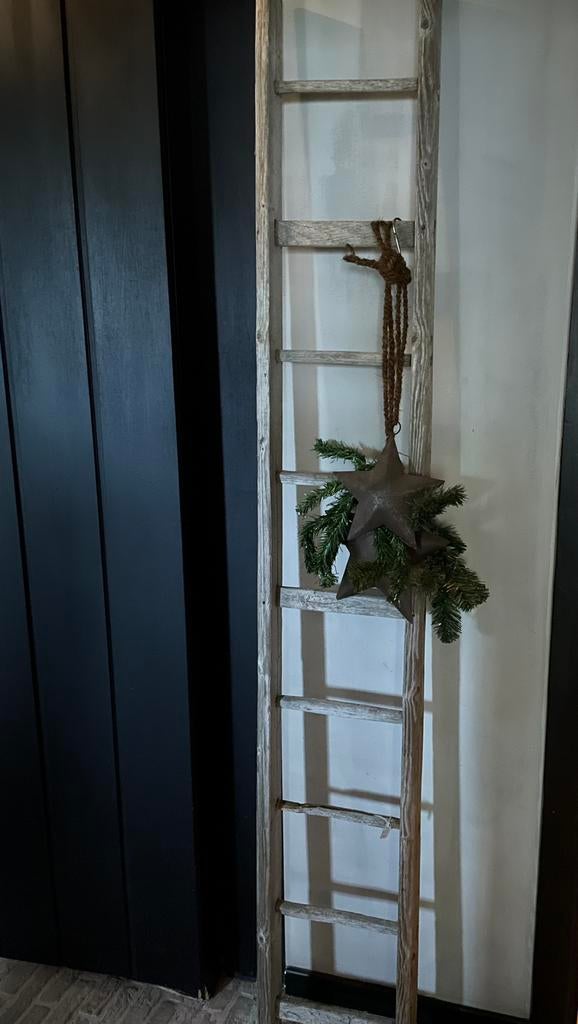 Houten lader, Doe-het-zelf en Bouw, Ladders en Trappen, Ophalen, ., Zo goed als nieuw, .