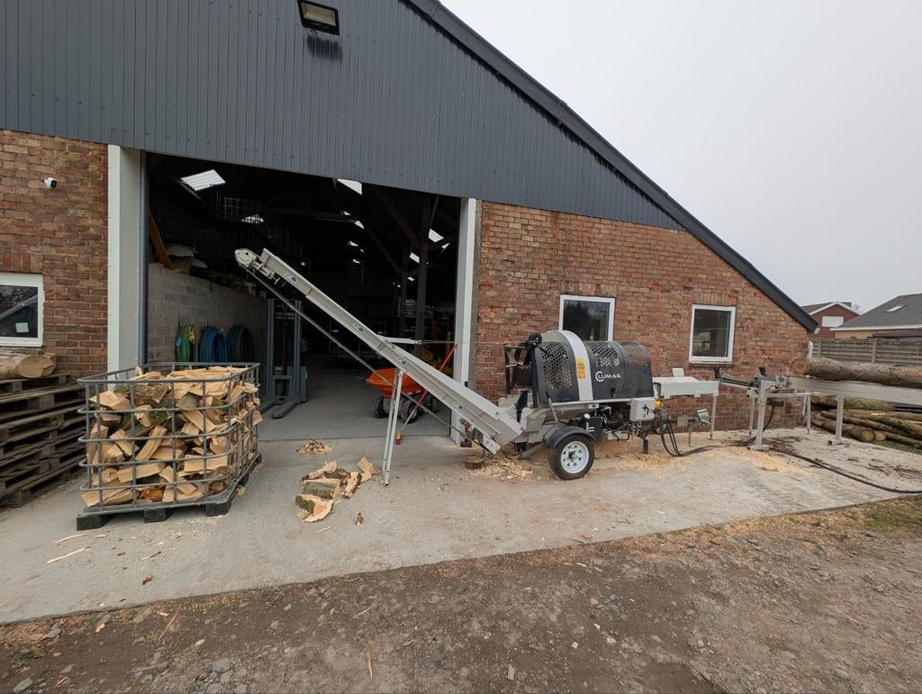 Te koop: Lumag SSA-500G/HPro-S houtkloofmachine + toebehoren, Tuin en Terras, Kloofmachines, Ophalen