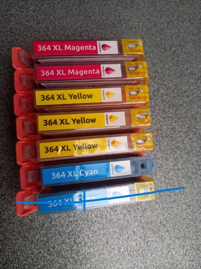 inkt: 6  cartridges, Computers en Software, Printerbenodigdheden, Ophalen of Verzenden, Nieuw, Cartridge