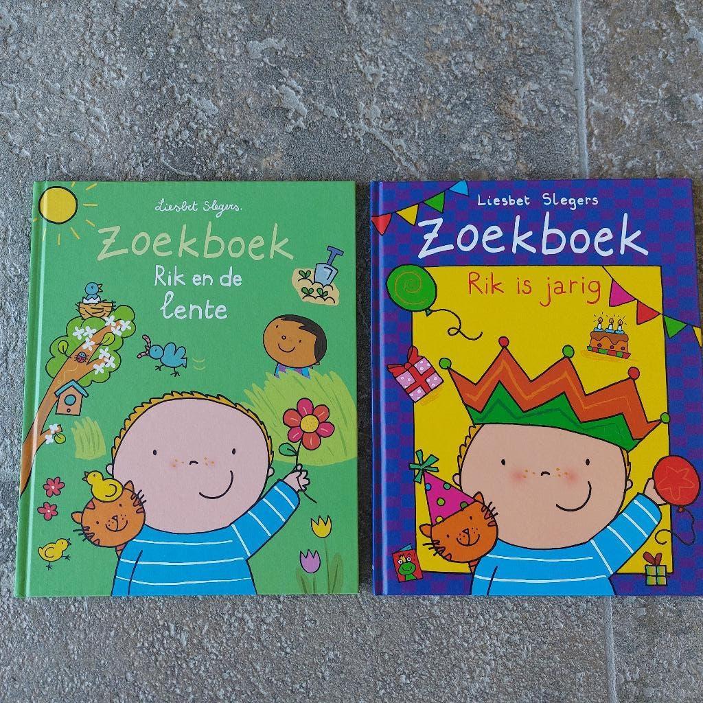 zoekboek Rik en de lente en rik is jarig Liesbet Slegers, Boeken, Kinderboeken | Kleuters, Ophalen of Verzenden, Nieuw