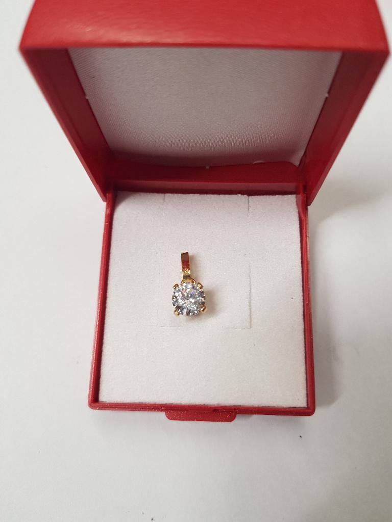 18K geelgouden hanger, Ophalen of Verzenden, Nieuw, Geel, Goud