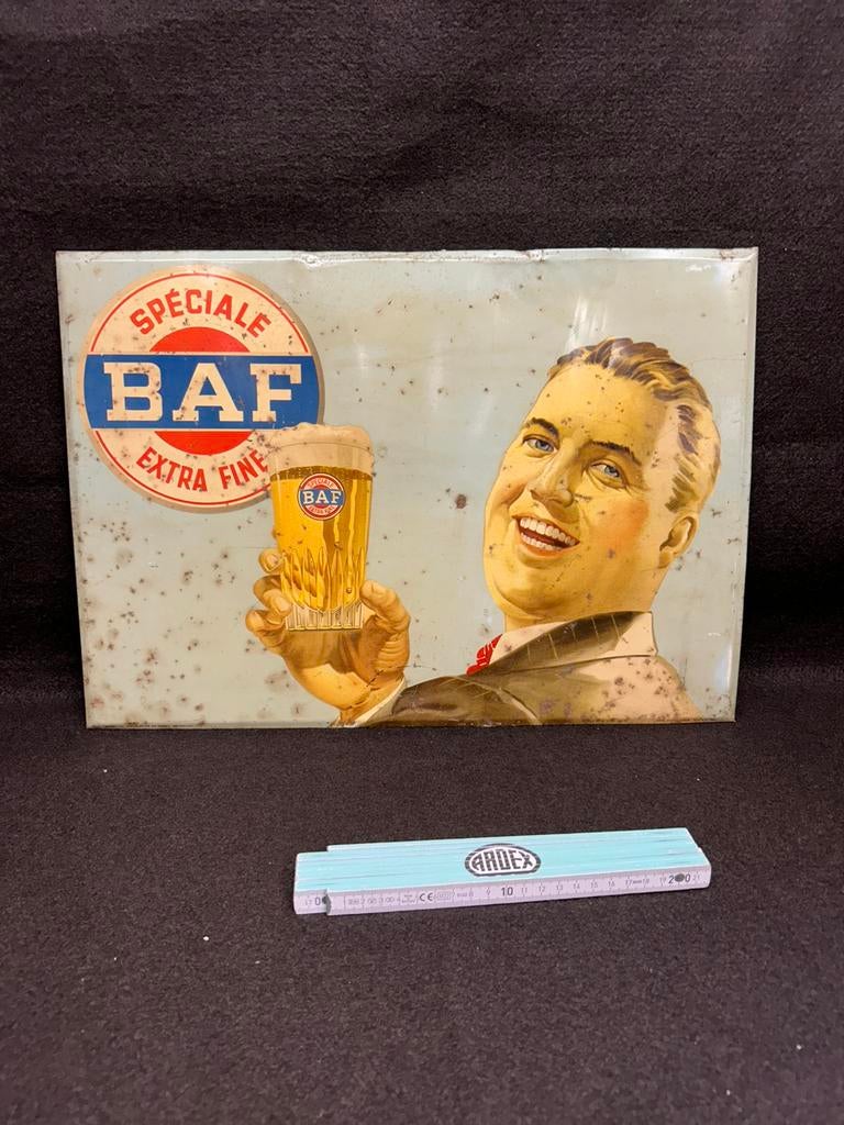 Publicité en étain, Enlèvement ou Envoi, Utilisé, Panneau publicitaire