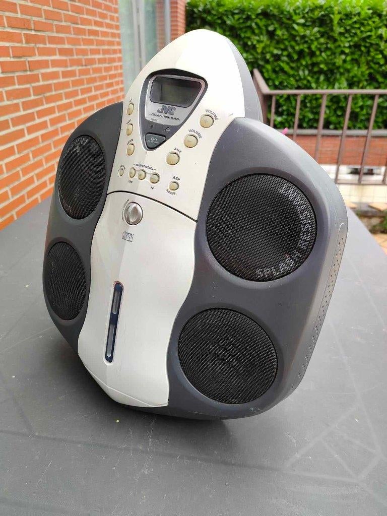 JVC RS-WP1WT - Radio boombox, TV, Hi-fi & Vidéo, Radios, Enlèvement ou Envoi, Utilisé, Radio, Avec lecteur de CD