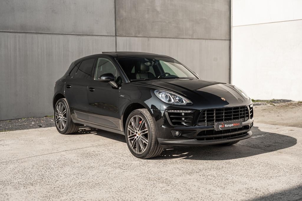 Porsche Macan S/Panoroof-Full leather-21"Turbo Wheels-Camera, Auto's, Porsche, Automaat, Zwart, Leder, SUV of Terreinwagen