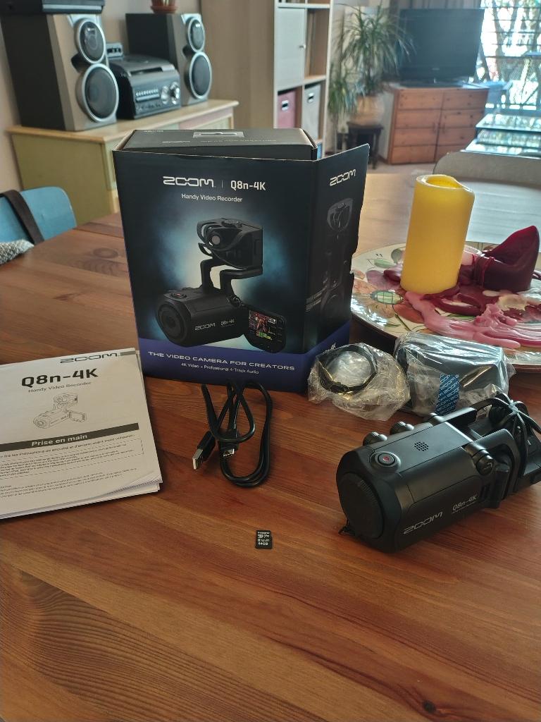 Zoom Q8n-4k, Audio, Tv en Foto, Videocamera's Digitaal, Minder dan 8x, Zo goed als nieuw, Full HD, Geheugenkaart