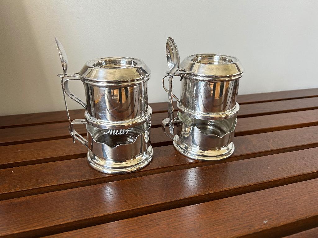 Zilver / Verzilverde Art Deco Filter Koffie Mills, Ophalen, Zilver