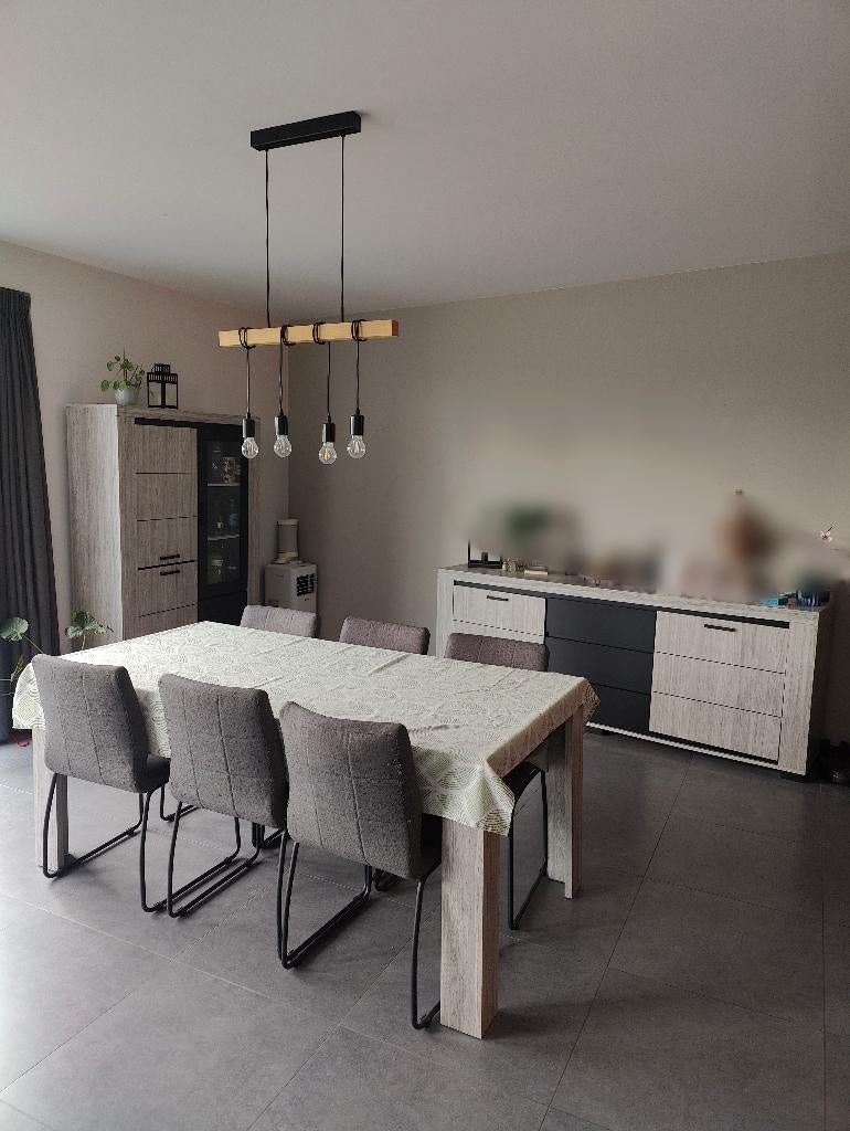 Woon- en eetkamerset, Ophalen, Gebruikt, Scandinavisch modern, 4 tot 6 stoelen