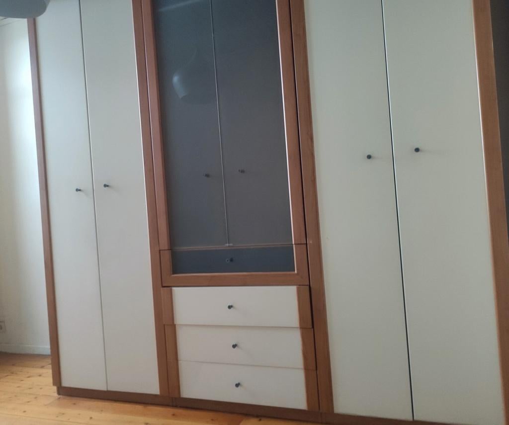 Witte kleerkast Ikea, Huis en Inrichting, Kasten | Kleerkasten, Gebruikt, 200 cm of meer, 50 tot 75 cm, Ophalen
