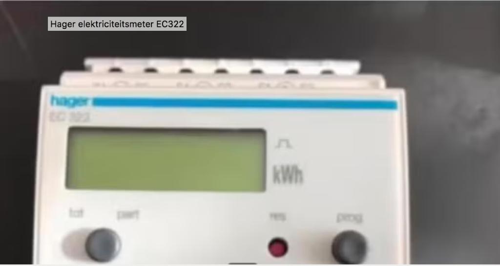Hager elektriciteitsmeter EC322, Doe-het-zelf en Bouw, Ophalen