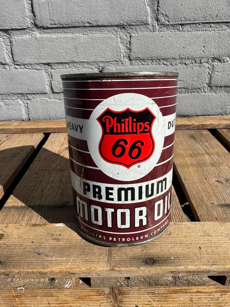 Bidon d'huile moteur Philips 66, Collections, Marques & Objets publicitaires, Utilisé, Emballage, Enlèvement ou Envoi