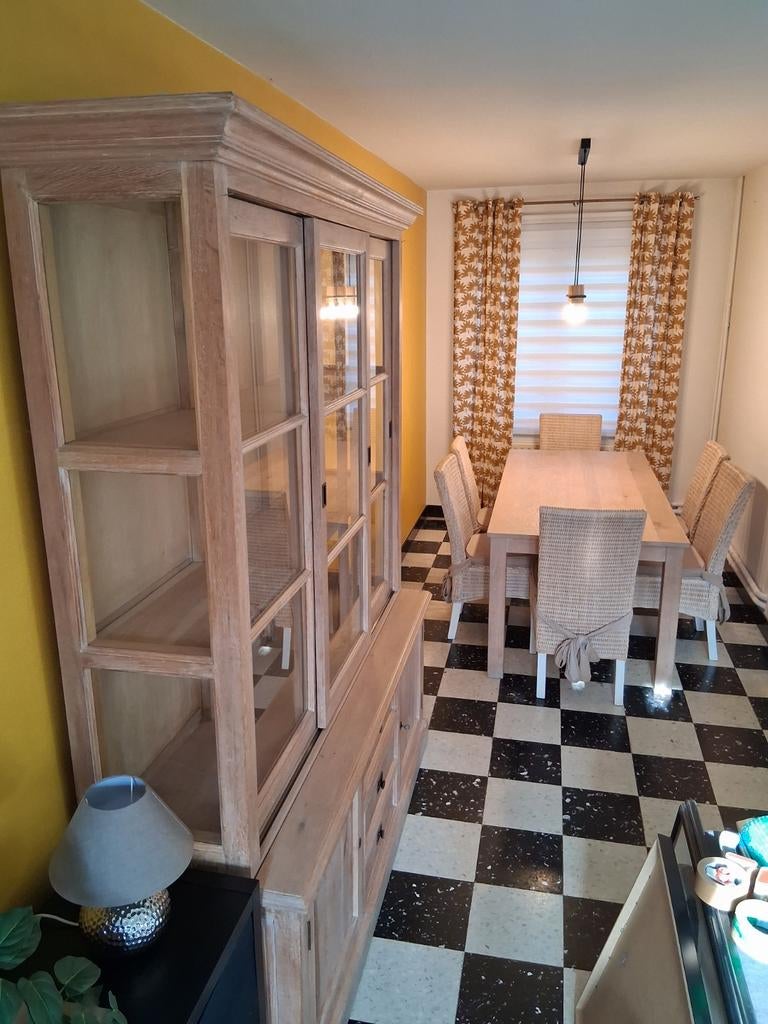 Salle à manger COMPLETE - 400€, Enlèvement, Utilisé, Chêne, Avec tiroir(s)