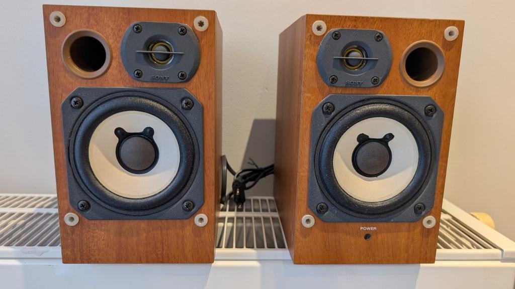 Sony SA-N11 actieve luidsprekers ( made in Japan ), Audio, Tv en Foto, Luidsprekerboxen, Gebruikt, Ophalen of Verzenden, Sony