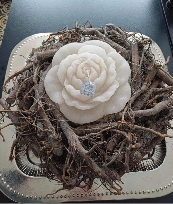 Mooie krans met kaars in als decoratie, in perfecte staat, Huis en Inrichting, Woonaccessoires | Kransen, Ophalen of Verzenden