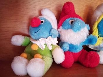 7 schtroumpfs en peluche  vintage  25€ cneufs, Collections, Schtroumpfs, Enlèvement ou Envoi, Comme neuf, Différents Schtroumpfs