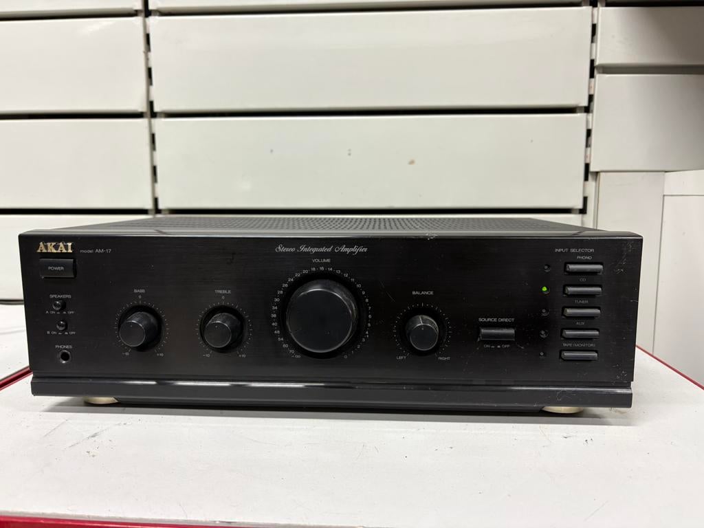 Akai AM-17 stereoversterker, Audio, Tv en Foto, Stereoketens, Gebruikt, Akai, Ophalen of Verzenden