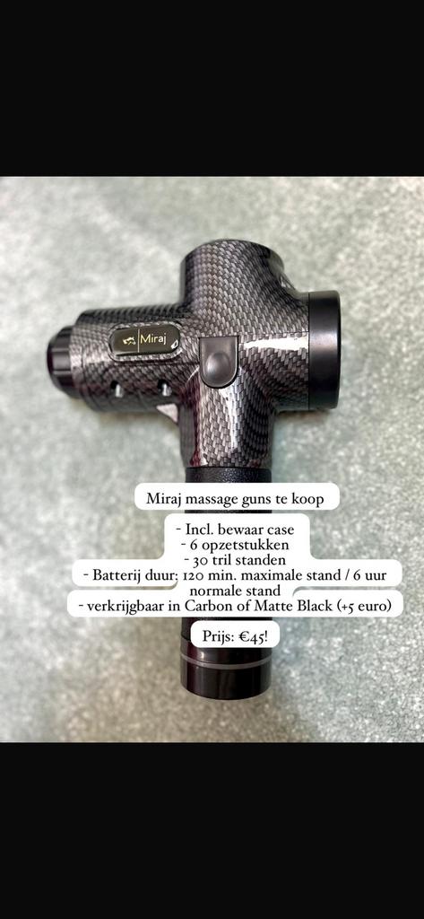 Massage gun - massage apparaat - pistool, Ophalen of Verzenden, Apparaat