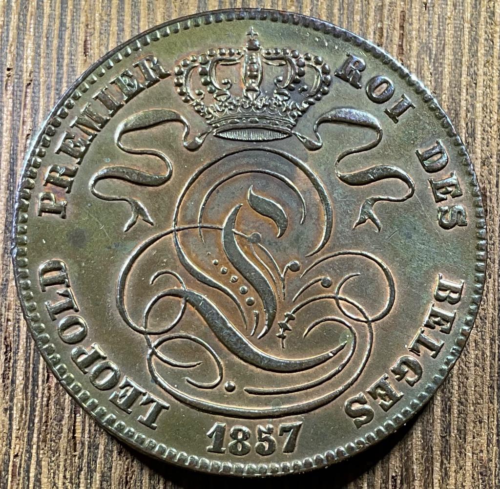 Belgium 5 Cents 1857 Grote S over Kleine S, Verzenden, Overig, Losse munt
