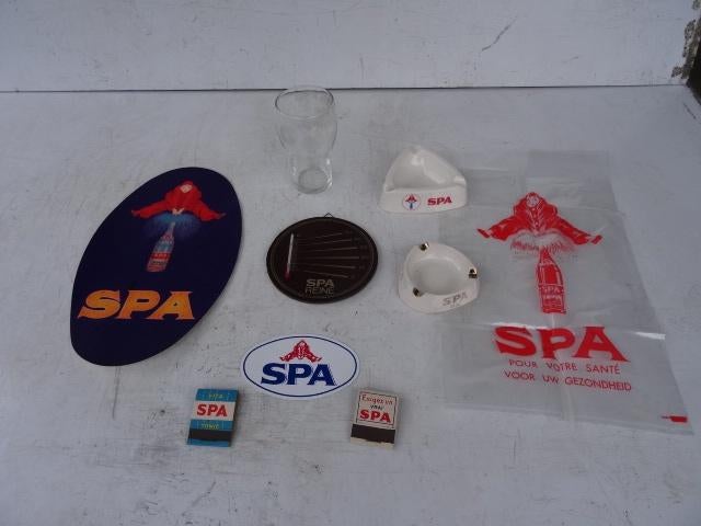 Lot anciens objets SPA : cendriers, verre , publicité , etc., Antiquités & Art, Enlèvement ou Envoi