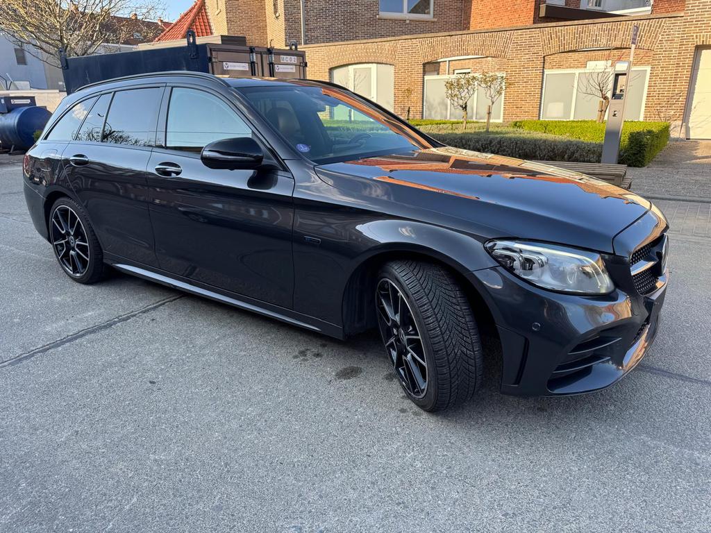 Mercedes c300 de diesel hybrid AMG Line Full option, Auto's, Automaat, Achterwielaandrijving, Euro 6, Zwart