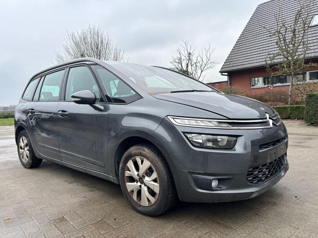 Citroën c4 picasso HANDELAAR/EXPORT/7zit/1.6HDI, Auto's, Citroën, Voorwielaandrijving, Euro 5, Stof, Zwart