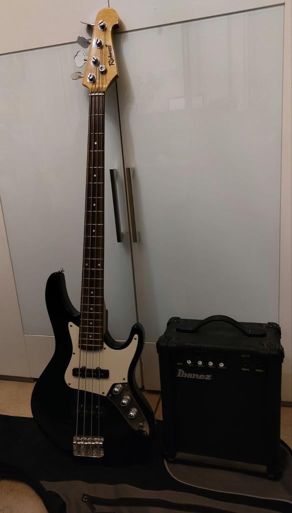 Ampli Basse Ibanez + Basse Richwood RBB 110 Jocker Standard, Muziek en Instrumenten, Snaarinstrumenten | Gitaren | Bas, Elektrisch