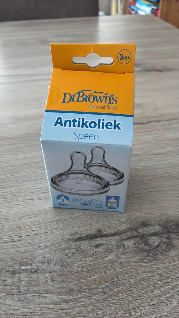 Dr Brown’s speen fase 2, Kinderen en Baby's, Ophalen of Verzenden, Nieuw