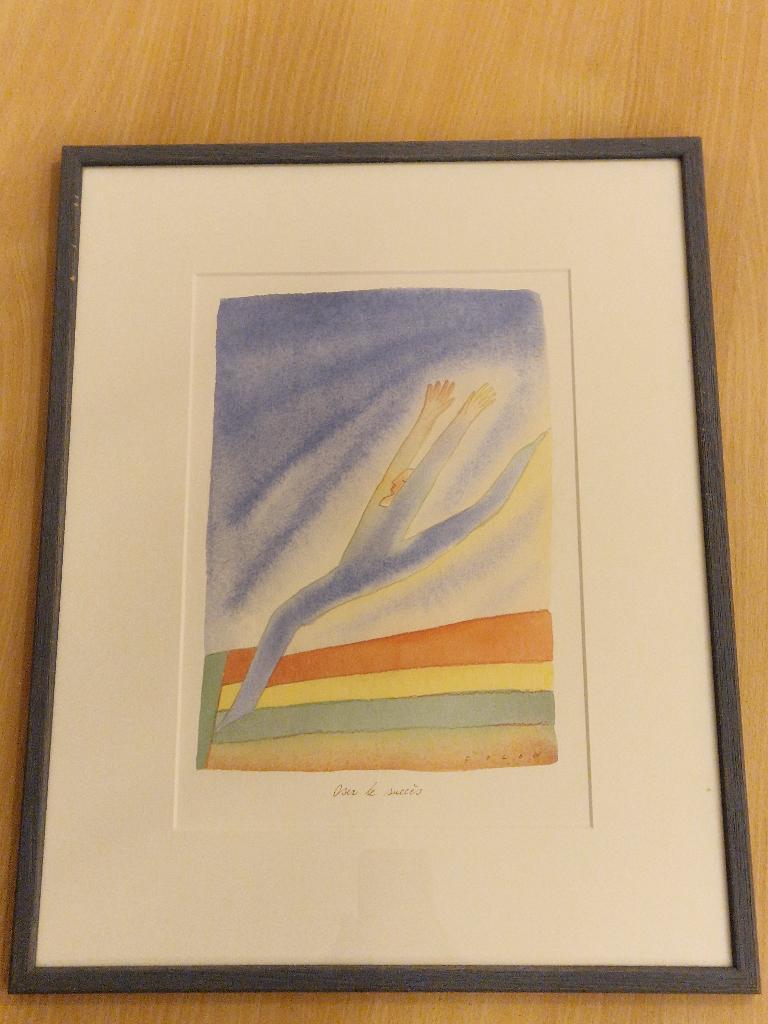 Originele litho Folon - titel 'Daring to success', Ophalen of Verzenden