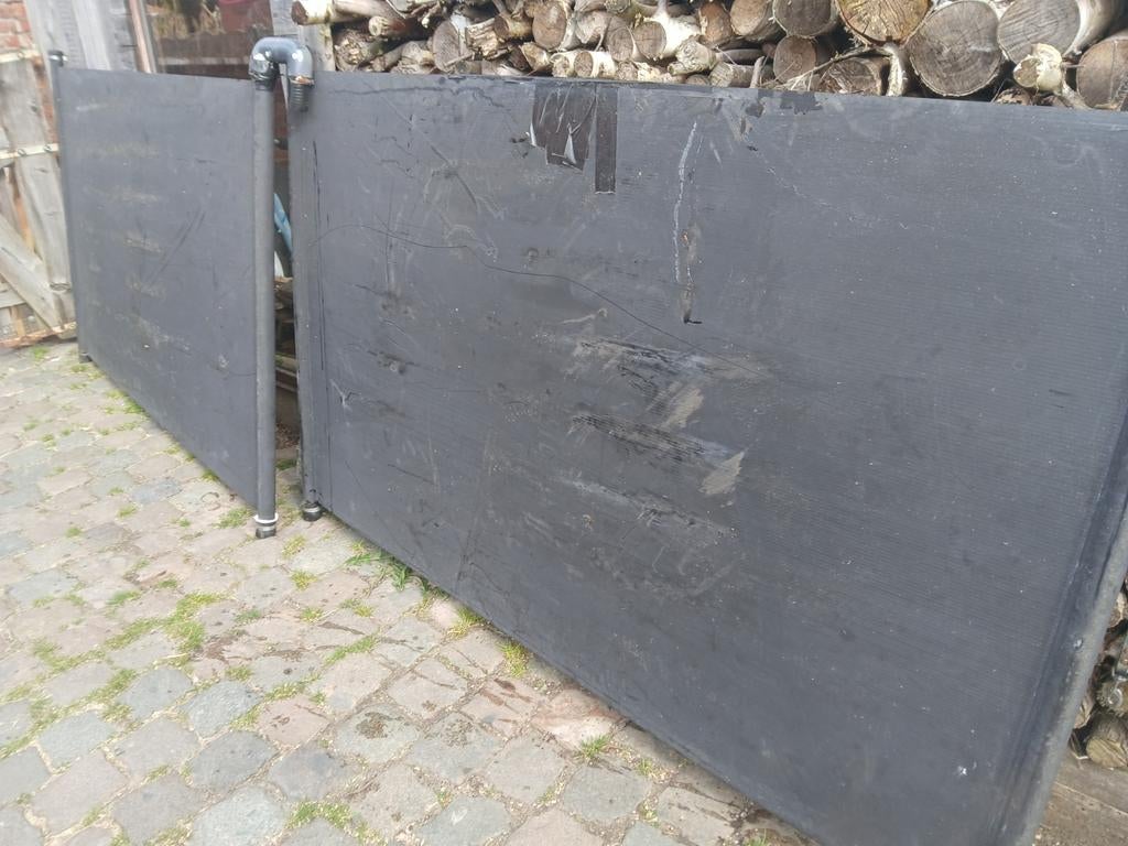 Solar matten zwembad vewarming, Ophalen