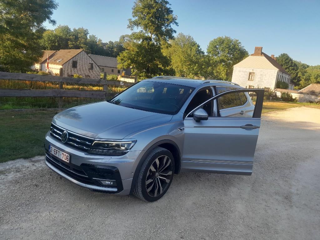 Tiguan R-line 2021 7 place avec 51000km, Cuir, Argent ou Gris, Achat, Euro 6