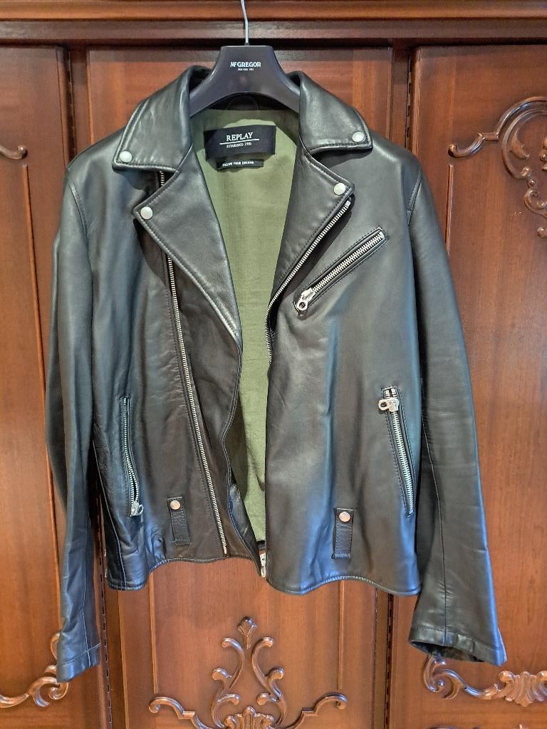 ! ! ! NOUVELLE VESTE EN CUIR REPLAY TAILLE XL ! ! !, Manteau | cuir, Enlèvement, Neuf, sans ticket, Hommes