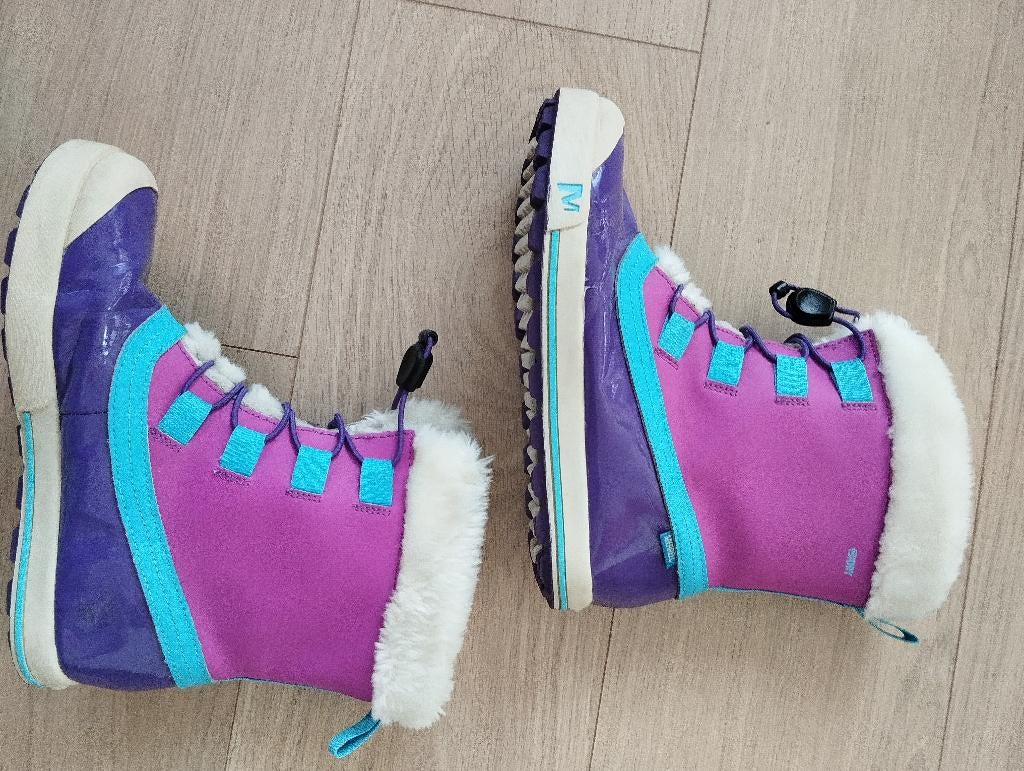 Snowboots meisjes Merrell maat 35 roze, Ophalen, Gebruikt, Snowboots